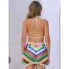 INSPIRE CHIC Women's Hollow Out Summer Beach Crochet Knit Cami Top Mini Skirt 2 Pieces Bikini Sets - 4 of 4