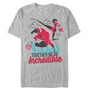Men's The Incredibles Valentine Together We're Incredible T-Shirt - 1 of 4