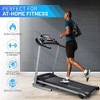 SereneLife Folding Electric Motorized Treadmill - Black - SLFTRD213.5 - Smart Bluetooth with 12 Preset Programs - 2 of 4