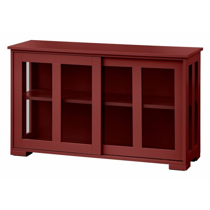 Pacific Stackable Cabinet with Sliding Glass Doors Red - Buylateral, 6 of 10