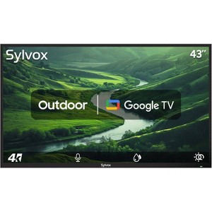 Sylvox 43" Patio Series Outdoor 2160p 1LED TV: Google TV HDR10, 60 Hz Refresh, Chromecast - 1 of 4
