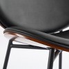 GlasFlength Accent Chairs Modern Chair Armless Chair Lazy Chair Reading Chair Sofa Chair for Living Room, Black, 26"*26.8"*29.9" - 4 of 4