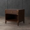 Nisha 1-Drawer Wood Nightstand - SFV7707 - Brown - Safavieh Couture - 2 of 4