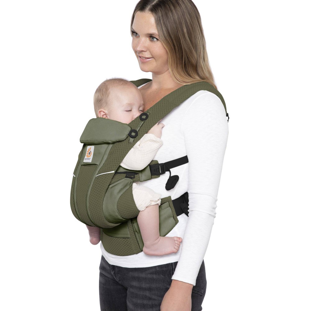 Ergobaby Omni Breeze All Carry Positions Breathable Mesh Baby Carrier for Newborn to Toddler - Olive Green -  83860488