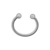 Haute Décor 4pk MantleClip Christmas Stocking Holder Silver - 2 of 3