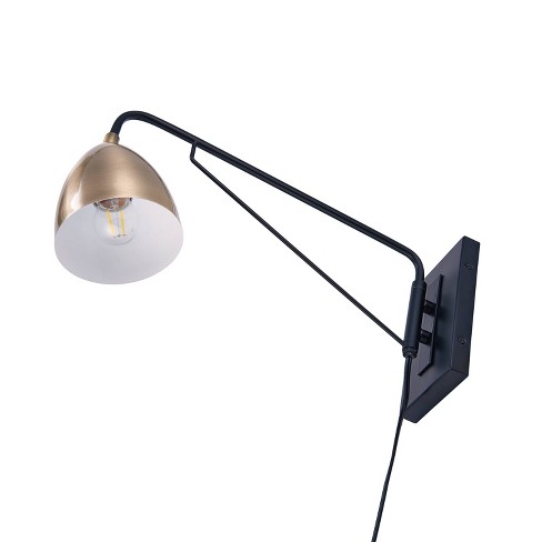 Masefield Wall Mounted Reading Light Golden Bronze Aiden Lane