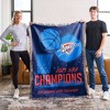 NBA Oklahoma City Thunder 2025 Champs Victors Woven Tapestry Throw Blanket - 3 of 4