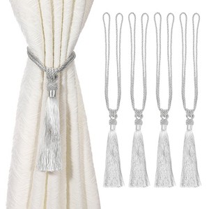 Unique Bargains Handmade Elegant Curtain Ties Holdbacks with Tassel for Home Office Hotel Decor - 1 of 4