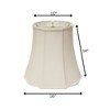 Vynxaria Fancy Octagon Softback Lampshades, 10"x16"x14" White - 4 of 4