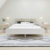 Max & Lily Scandinavian Solid Wood Queen Size Bed with Slatted Headboard - 2 of 4