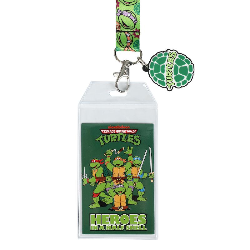 Teenage Mutant Ninja Turtles Heroes in a Halfshell 22-Inch Lanyard With Shell Charm and Clear ID Sleeve, 2 of 4
