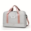 Luupatchy Three-dimensional Diamond Patterned Travel Bag, Dry Wet Separation , for Travel, Fitness Yoga, Weekend Tote Overnight Bag - 2 of 4