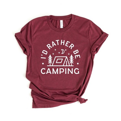 Simply Sage Market Women's I'd Rather Be Camping Tent Short Sleeve ...