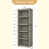 Garvee 5-Tier Wooden Bookshelf 67.4 Inch Tall Floor Standing Display Storage Shelves for Home Office - 3 of 4