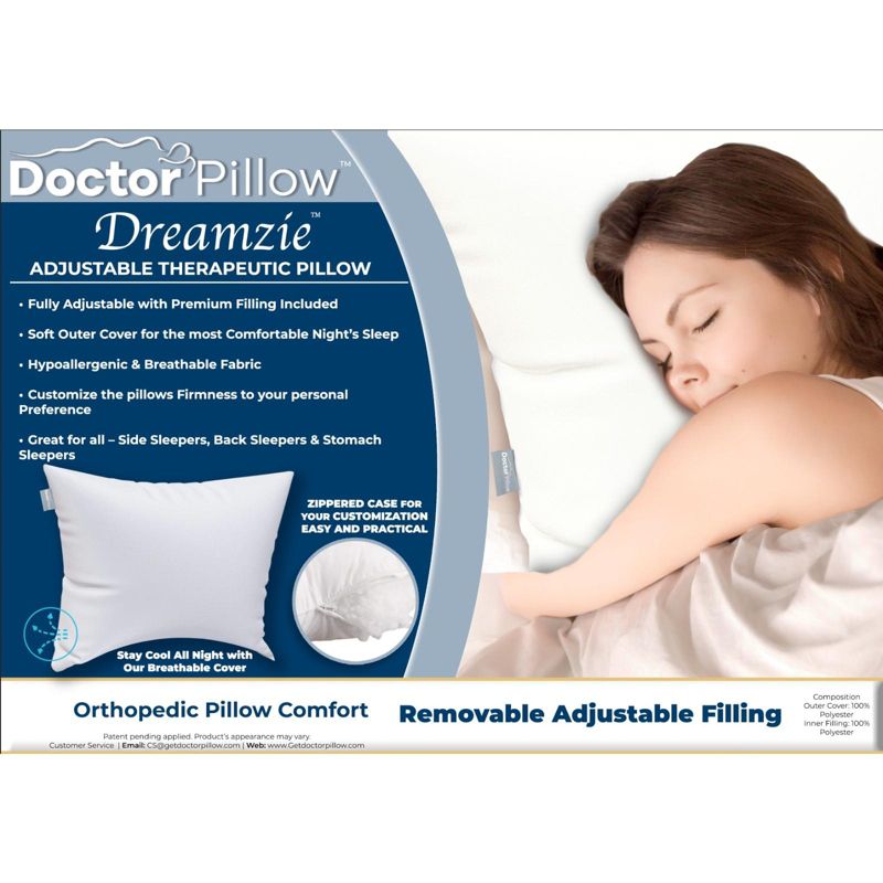 Dr. Pillow Dreamzie Adjustable Therapeutic Pillow, 5 of 6