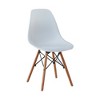 Dolonm Black chair,set of 4,KD leg,plastic seat - 4 of 4