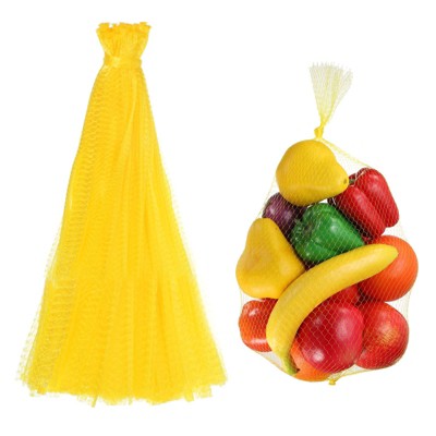 Unique Bargains Seafood Vegetable Grocery Shopping Stretchable Reusable Mesh Produce Bags 100 Pcs