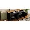 Vynxaria Two-Tone Rustic TV Cabinet with Adjustable Shelves and Ample Storage - 3 of 4