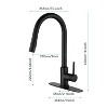 Grungis Single Handle Bathroom Sink Faucet,Bathroom Faucet with Pull Down Sprayer for Home Sinks - 3 of 4