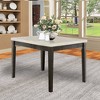 54" Nolan Accent Table White Marble/Salvage Dark Oak - Acme Furniture - 2 of 4