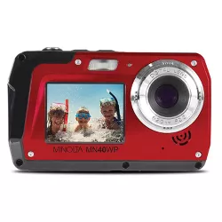 Minolta 48.0-Megapixel Waterproof Digital Camera (Red)