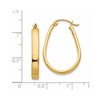 Black Bow Jewelry 3.5mm, 14k Yellow Gold U-Shaped Hoop Earrings, 22mm (7/8 Inch) - 4 of 4