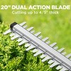Litheli 20" 20V 2 Amp U20 Cordless Hedge Trimmer Battery Powered Power Edger: Easy-to-Use, No Assembly, 5-Year Warranty - 3 of 4