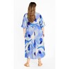 Women's Plus Size Swirl Tie Print Dress - blue | CITY CHIC - image 3 of 4