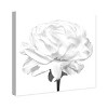 12" x 12" Blooming Flower Blanc Floral and Botanical Unframed Canvas Wall Art in White - Oliver Gal - 4 of 4