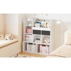 Open Shelf Bookcase and Bookshelf, Floor Standing 8 Cube Bookshelf with Storage Drawers Display Shelves, 47.8in Wooden Bookshelf - 3 of 4