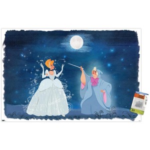 Trends International Disney Cinderella - Cinderella and Fairy Godmother Unframed Wall Poster Prints - 1 of 4