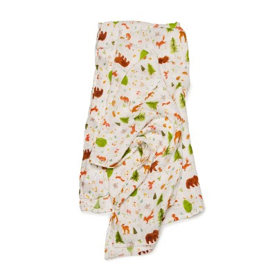 Loulou Lollipop Muslin Swaddle Blanket - Forest Friends