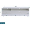 Modern TV Stand for TV Up to 65 Inch Media Console TV Cabinet Entertainment Center with Storage Cabinets Drawers for Living Room Antique White - 2 of 4