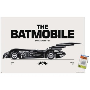 Trends International DC Comics Batman: 85th Anniversary - The Batmobile 1997 Unframed Wall Poster Prints - 1 of 4