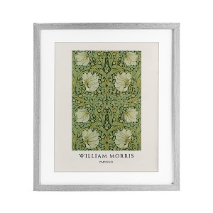 Stupell Industries William Morris Symmetrical Pimpernel Framed Print Under Glass Art - 1 of 4