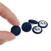 Unique Bargains Blouses Sweater Round Aluminum Cotton Fabric Cloth Covered Buttons 10 Pcs - 4 of 4