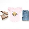 The Juniper Shop SmileyWorld Flower Outline Flutter Sleeve Tee - 2 of 4