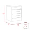 TIRAMISUBEST Black Nightstand with Metal Handles, Industrial Bedroom Storage - 4 of 4