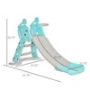 Infurnic Baby Activity Gyms, Foldable Toddler Slider Playset with Basketball Hoop, Toy Playset for Kids, Multicolored, 57.75"*32.25"*33.75" - 3 of 4