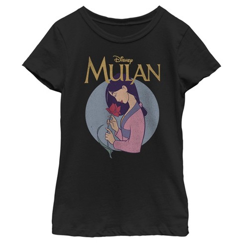 Girl's Mulan Smelling the Flower T-Shirt - image 1 of 4