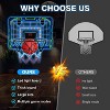 Over The Door Mini Basketball Hoop with LED Scoreboard Lights Sound 4 Balls Kids Indoor Toy Ages 3-12 - 4 of 4