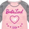Girls' - Barbie - Barbie Land Postal Service California Shirt Tail Raglan Graphic T-shirt - 2 of 4