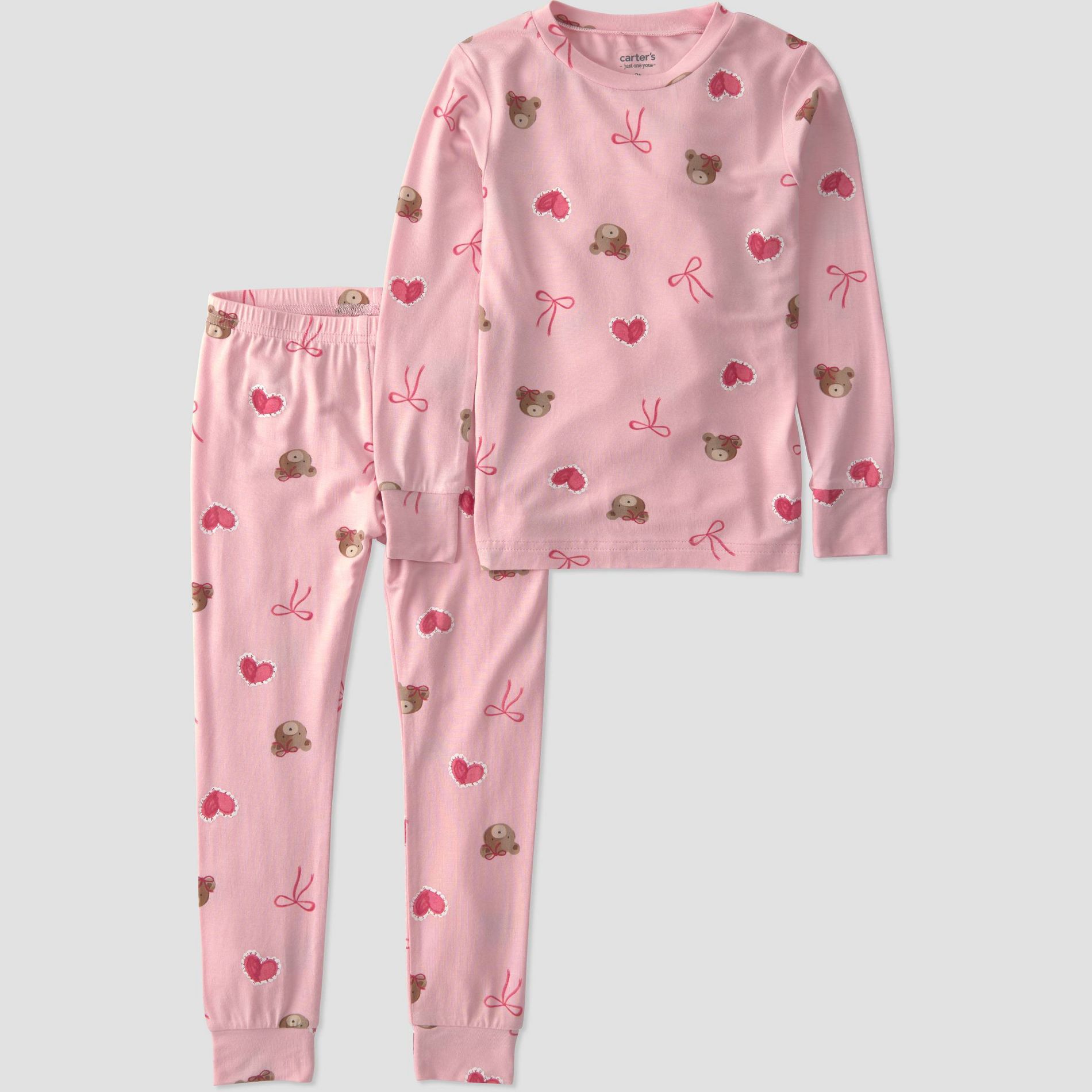 Carter's Just One You® Baby & Toddler Girls' 2pc Comfy Soft Long Sleeve Pajama Set