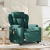 vidaXL Electric Massage Recliner Chair Dark Green - 2 of 4
