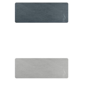 Unique Bargains Modern Waterproof Cushioned Non-Skid Kitchen Mats Set - 1 of 4