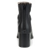 Journee Collection Womens Heddy Back Heel Zip Stacked Heel Booties - 3 of 4