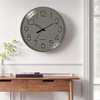 Unique Bargains Plastic Analog Battery Powered Silent Non-Ticking Wall Clock 12 Inch - 2 of 4