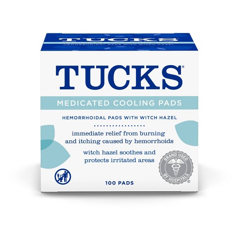 Tucks Medicated Hemorrhoidal Pads - 100ct : Target
