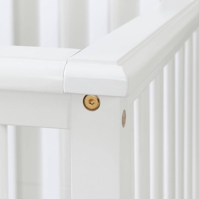 Cotton Candy Baby Crib 4 Heights with Toddler Rail - Pure White - South Shore, 6 of 11