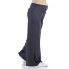 24seven Comfort Apparel Women's Maternity Comfortable Lounge Pants-Charcoal-L - 2 of 4